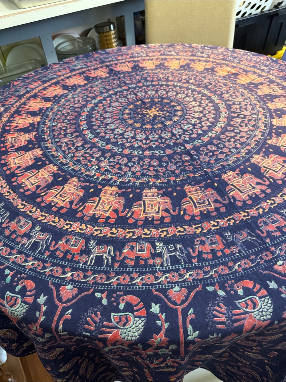 Indian Tapestry/Wall Hanging/Mandala  Bedspread/Hippie Gypsy Throw